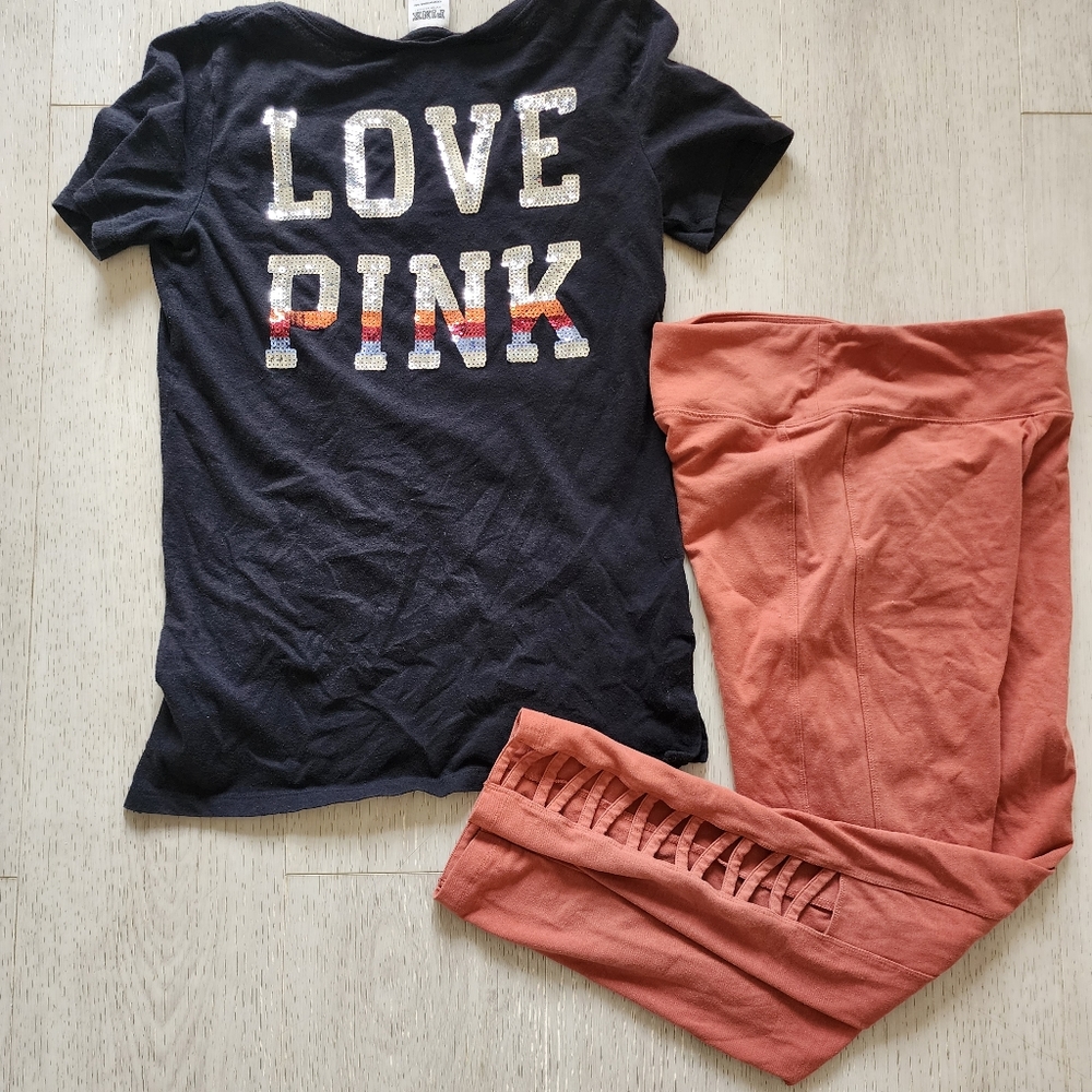 Victoria secret women legging & t-shirt set